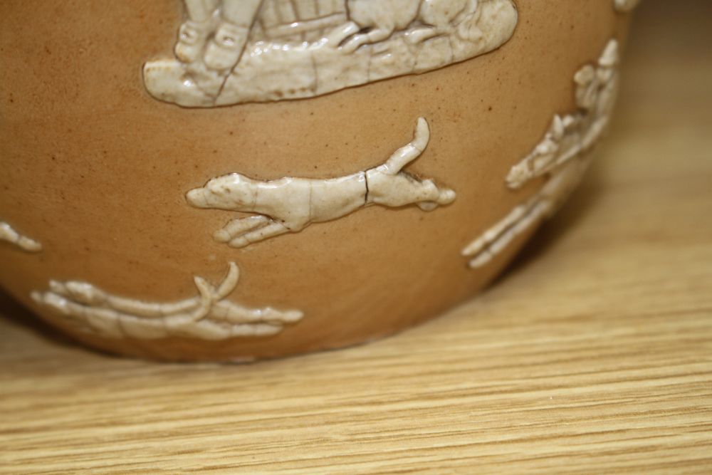 A set of five Royal Doulton graduated stoneware jugs, tallest 19cm